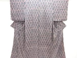 アンティーク　錦紗立涌に華紋模様着物